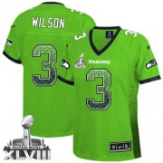 NFL Russell Wilson Seattle Seahawks Women's Game Drift Fashion Super Bowl XLVIII Nike Jersey - Green