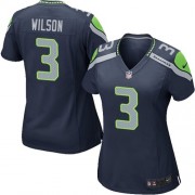 NFL Russell Wilson Seattle Seahawks Women's Game Team Color Home Nike Jersey - Navy Blue