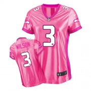 NFL Russell Wilson Seattle Seahawks Women's Game New Be Luv'd Nike Jersey - Pink