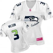 NFL Russell Wilson Seattle Seahawks Women's Game Fem Fan Nike Jersey - White