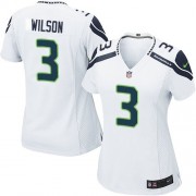 NFL Russell Wilson Seattle Seahawks Women's Game Road Nike Jersey - White