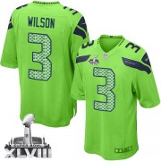 NFL Russell Wilson Seattle Seahawks Youth Elite Alternate Super Bowl XLVIII Nike Jersey - Green