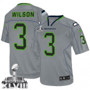 NFL Russell Wilson Seattle Seahawks Youth Elite Super Bowl XLVIII Nike Jersey - Lights Out Grey