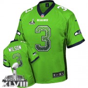 NFL Russell Wilson Seattle Seahawks Youth Game Drift Fashion Super Bowl XLVIII Nike Jersey - Green