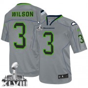 NFL Russell Wilson Seattle Seahawks Youth Limited Super Bowl XLVIII Nike Jersey - Lights Out Grey
