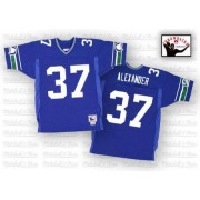 NFL Shaun Alexander Seattle Seahawks Authentic Home Throwback Mitchell and Ness Jersey - Blue