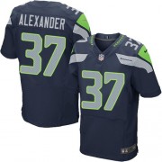 NFL Shaun Alexander Seattle Seahawks Elite Team Color Home Nike Jersey - Navy Blue