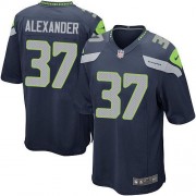 NFL Shaun Alexander Seattle Seahawks Game Team Color Home Nike Jersey - Navy Blue