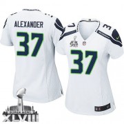 NFL Shaun Alexander Seattle Seahawks Women's Elite Road Super Bowl XLVIII Nike Jersey - White