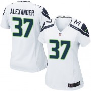 NFL Shaun Alexander Seattle Seahawks Women's Game Road Nike Jersey - White