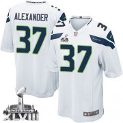 NFL Shaun Alexander Seattle Seahawks Youth Elite Road Super Bowl XLVIII Nike Jersey - White