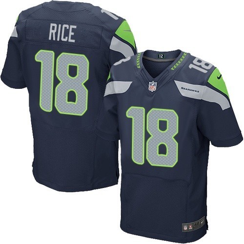 NFL Sidney Rice Seattle Seahawks Elite Team Color Home Nike Jersey - Navy Blue NFL Sidney Rice Seattle Seahawks Elite Team Color Home Nike Jersey - Navy Blue
