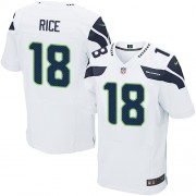 NFL Sidney Rice Seattle Seahawks Elite Road Nike Jersey - White