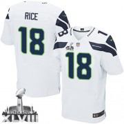 NFL Sidney Rice Seattle Seahawks Elite Road Super Bowl XLVIII Nike Jersey - White