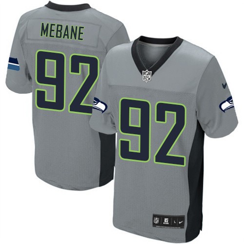 NFL Brandon Mebane Seattle Seahawks Limited Nike Jersey - Grey Shadow