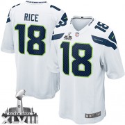 NFL Sidney Rice Seattle Seahawks Limited Road Super Bowl XLVIII Nike Jersey - White