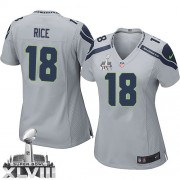 NFL Sidney Rice Seattle Seahawks Women's Elite Alternate Super Bowl XLVIII Nike Jersey - Grey