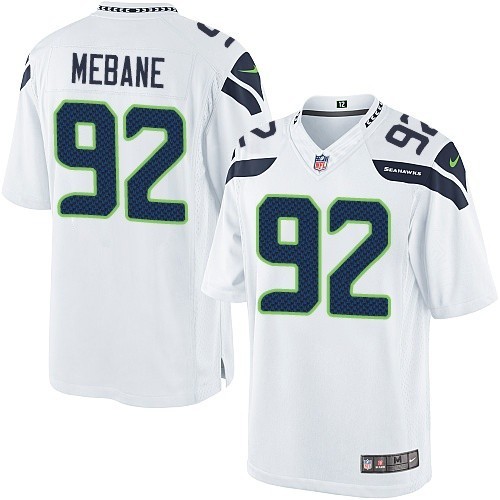 NFL Brandon Mebane Seattle Seahawks Limited Road Nike Jersey - White
