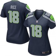 NFL Sidney Rice Seattle Seahawks Women's Game Team Color Home Nike Jersey - Navy Blue