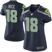 NFL Sidney Rice Seattle Seahawks Women's Limited Team Color Home Nike Jersey - Navy Blue