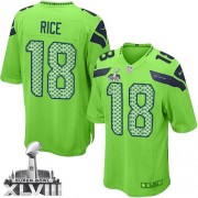NFL Sidney Rice Seattle Seahawks Youth Elite Alternate Super Bowl XLVIII Nike Jersey - Green