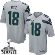 NFL Sidney Rice Seattle Seahawks Youth Limited Alternate Super Bowl XLVIII Nike Jersey - Grey