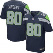 NFL Steve Largent Seattle Seahawks Elite Team Color Home Nike Jersey - Navy Blue