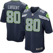 NFL Steve Largent Seattle Seahawks Game Team Color Home Nike Jersey - Navy Blue