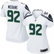 NFL Brandon Mebane Seattle Seahawks Women's Elite Road Nike Jersey - White