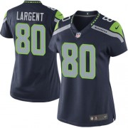 NFL Steve Largent Seattle Seahawks Women's Elite Team Color Home Nike Jersey - Navy Blue