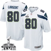 NFL Steve Largent Seattle Seahawks Youth Elite Road Super Bowl XLVIII Nike Jersey - White