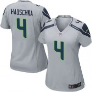 NFL Steven Hauschka Seattle Seahawks Women's Elite Alternate Nike Jersey - Grey