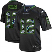 NFL 12th Fan Seattle Seahawks Elite Nike Jersey - New Lights Out Black