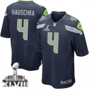 NFL Steven Hauschka Seattle Seahawks Youth Elite Team Color Home Super Bowl XLVIII Nike Jersey - Navy Blue