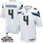 NFL Steven Hauschka Seattle Seahawks Youth Elite Road Super Bowl XLVIII Nike Jersey - White