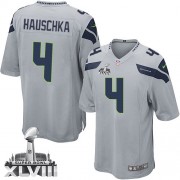 NFL Steven Hauschka Seattle Seahawks Youth Limited Alternate Super Bowl XLVIII Nike Jersey - Grey