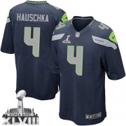 NFL Steven Hauschka Seattle Seahawks Youth Limited Team Color Home Super Bowl XLVIII Nike Jersey - Navy Blue