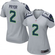 NFL Terrelle Pryor Seattle Seahawks Women's Elite Alternate Nike Jersey - Grey