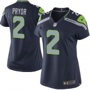 NFL Terrelle Pryor Seattle Seahawks Women's Elite Team Color Home Nike Jersey - Navy Blue