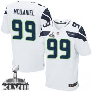 NFL Tony McDaniel Seattle Seahawks Elite Road Super Bowl XLVIII Nike Jersey - White