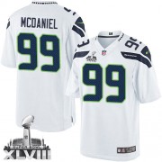 NFL Tony McDaniel Seattle Seahawks Limited Road Super Bowl XLVIII Nike Jersey - White