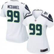 NFL Tony McDaniel Seattle Seahawks Women's Elite Road Nike Jersey - White