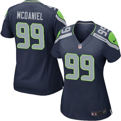 NFL Tony McDaniel Seattle Seahawks Women's Game Team Color Home Nike Jersey - Navy Blue NFL Tony McDaniel Seattle Seahawks Women's Game Team Color Home Nike Jersey - Navy Blue