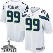 NFL Tony McDaniel Seattle Seahawks Youth Limited Road Super Bowl XLVIII Nike Jersey - White