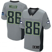 NFL Zach Miller Seattle Seahawks Elite Nike Jersey - Grey Shadow