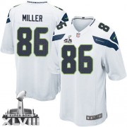 NFL Zach Miller Seattle Seahawks Youth Elite Road Super Bowl XLVIII Nike Jersey - White