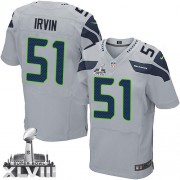 NFL Bruce Irvin Seattle Seahawks Elite Alternate Super Bowl XLVIII Nike Jersey - Grey