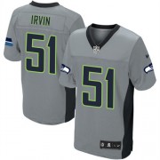 NFL Bruce Irvin Seattle Seahawks Elite Nike Jersey - Grey Shadow