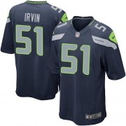 NFL Bruce Irvin Seattle Seahawks Game Team Color Home Nike Jersey - Navy Blue