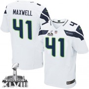 NFL Byron Maxwell Seattle Seahawks Elite Road Super Bowl XLVIII Nike Jersey - White